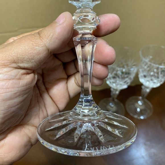 Set of 2- Galway Irish Crystal  Galway Irish Crystal Old Clare White Wine Glasses